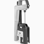 Coravin wine preservation system with a silver and black design, featuring a needle and lever mechanism.